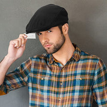 Load image into Gallery viewer, JaGely 8 Pcs Newsboy Hats for Men Cotton Flat Cap Lvy Gatsby Newsboy Hat Scally Cap Newsies Hat Winter Beret Hat Cabbie for Men Father Grandfather Christmas Lovers Gifts, Navy,green,coffee, One Size