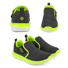 Load image into Gallery viewer, DREAM PAIRS Boys Athletic Sports Sneakers Slip on Tennis Running Shoes Grey Neon Size 13 Little Kid Luca