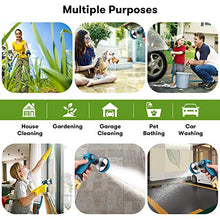 Load image into Gallery viewer, Unywarse 50ft Garden Hose Expandable Water Hose, Expanding Garden Pipe with 10 Function Zinc Nozzle, Solid Brass Fittings, Extra Strength Fabric, Lightweight Flexible Yard Hose for Watering