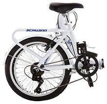 Load image into Gallery viewer, Schwinn Loop Adult Folding Bike, 20-inch Wheels, Rear Carry Rack, White