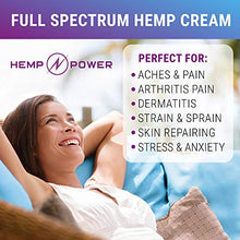 Load image into Gallery viewer, Hemp Power Pain Relief Cream - Relieves Muscle, Joint Pain, Lower Back Pain, Knees, and Fingers - Inflammation - Hemp Extract Remedy - Hemp Oil with MSM - Arnica 2fl oz
