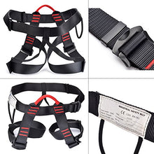 Load image into Gallery viewer, Weanas Thicken Climbing Harness, Protect Waist Safety Harness, Wider Half Body Harness for Mountaineering/Fire Rescuing/Rock Climbing/Rappelling/Tree Climbing