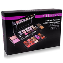 Load image into Gallery viewer, SHANY Fierce & Flawless All-in-One Makeup Set Compact with Mirror, 15 Eye Shadows, 2 Bronzers, 2 Blushes and 15 Lip/Eye Glosses - Applicators Included