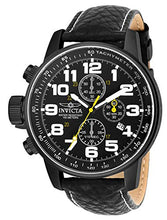Load image into Gallery viewer, Invicta Men's 3332 Force Collection Stainless Steel Left-Handed Watch with Black Leather Band