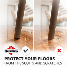 Load image into Gallery viewer, Felt Furniture Pads X-PROTECTOR - 48 Premium Felt Pads Floor Protector Brown - Chair Felts Pads for Furniture Feet Wood Floors - Best Furniture Pads for Hardwood Floors - Protect Your Wood Floors!