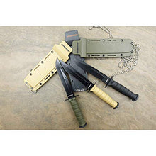 Load image into Gallery viewer, CampCo Humvee Mini USMC Survival Knife (Black)
