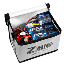 Load image into Gallery viewer, Zeee Lipo Safe Bag Fireproof Explosionproof Bag Large Capacity Lipo Battery Storage Guard Safe Pouch for Charge & Storage(8.46 x 6.5 x 5.71 in )