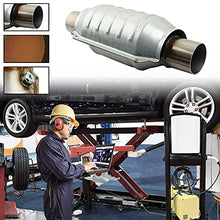 Load image into Gallery viewer, MAYASAF 2" Inlet/Outlet Universal Catalytic Converter, with O2 Port & Heat Shield (EPA Compliant)