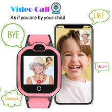 Load image into Gallery viewer, 4G GPS Kids Smartwatch Phone - Boys Girls Waterproof Watch with GPS Locator 2 Way Call Camera Voice & Video Chat SOS Alarm Pedometer WiFi Wrist Watch Birthday Back to School Gifts for Students,4G Pink