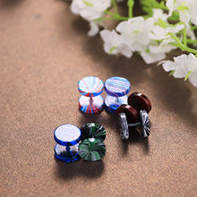 Load image into Gallery viewer, YADOCA 11 Pairs Stainless Steel Mens Womens Stud Earrings Set Ear Piercing Plugs Tunnel Fake Ear Gauge Barbell Screw Stud Flat Back 16G 18G