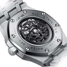 Load image into Gallery viewer, Automatic Mechanical Watch Skeleton Stainless 50M Waterproof Anti Shock Casual Diver Men Wrist Watch Sterling Watches Chronograph Analog Business Casual Fashion Adjustable Stainless Steel Band