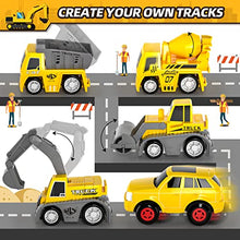 Load image into Gallery viewer, iHaHa 236 PCS Construction Toys Race Tracks for Boys Kids Toys, 6 PCS Construction Car and Flexible Track Playset Create A Engineering Road for 3 4 5 6 Year Old Boys Girls Toys