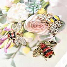 Load image into Gallery viewer, Monrocco 8Pcs DIY Crystal Bee Design Charms Honeybee Charms Pendants Crafting, Jewelry Making, Necklace, Earrings
