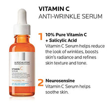 Load image into Gallery viewer, La Roche-Posay Pure Vitamin C Face Serum with Hyaluronic Acid & Salicylic Acid. Anti Aging Face Serum for Wrinkles & Uneven Skin Texture to Visibly Brighten & Smooth. Suitable for Sensitive Skin