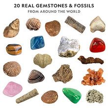 Load image into Gallery viewer, NATIONAL GEOGRAPHIC Mega Fossil and Gemstone Dig Kits - Excavate 10 Real Fossils and 10 Real Gems, Great STEM Science Gift for Mineralogy and Geology Enthusiasts of Any Age