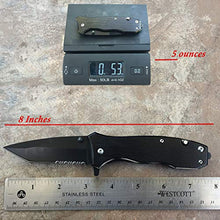 Load image into Gallery viewer, 8" Folding Knife with Belt Cutter, Bottle Opener. Pocket Knife