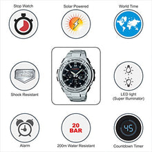 Load image into Gallery viewer, Casio Men's G SHOCK Quartz Watch with Stainless-Steel Strap, Silver, 25.85 (Model: GST-S110D-1ADR (G604)