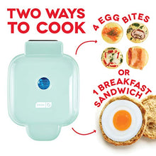 Load image into Gallery viewer, Dash DBBM450GBAQ08 Deluxe Sous Vide Style Egg Bite Maker with Silicone Molds for Breakfast Sandwiches, Healthy Snacks or Desserts, Keto & Paleo Friendly, (1 large, 4 mini), Aqua