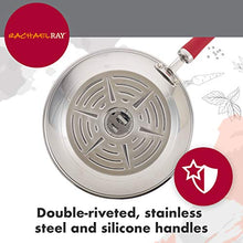 Load image into Gallery viewer, Rachael Ray Create Delicious Stainless Steel Cookware Set, 10-Piece Pots and Pans Set, Stainless Steel with Light Blue Handles