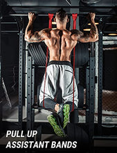 Load image into Gallery viewer, Pull Up Assistance Bands - Eackrola Resistance Bands Set of 6 Monster Heavy Duty Workout Exercise Crossfit Stretch Fitness Bands for Body, Instruction Guide and Carry Bag Included