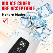 Load image into Gallery viewer, Portable Blender Lacomri – Powerful Crusher for Frozen Fruits and Veggies – Travel Blender – Cordless Blender – Portable Blender USB Rechargeable – Personal Blender – Mini Blender with Stainless-Steel Blades – Ideal for Healthy Juices and Smoothies