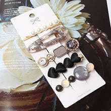 Load image into Gallery viewer, Acrylic Resin Hair Clips Pearls Hair Grips Handmade Metal Gold Hair Barrettes Marble Alligator Bobby Pins Geometric Hairpin Hair Accessories Gifts for Women Girls Pack of 10 (Color A)
