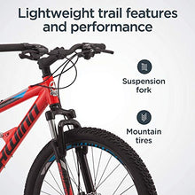 Load image into Gallery viewer, Schwinn Protocol 1.0 Dual-Suspension Mountain Bike with Aluminum Frame, 26-Inch Wheels, Red/Blue (S2756AAZ)