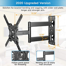 Load image into Gallery viewer, PERLESMITH Heavy Duty TV Wall Mount for Most 32-55 Inch Flat Curved TVs with Swivels Tilts & Extends - Full Motion TV Mount Fits LED, LCD, OLED 4K TVs Up to 88 lbs Max VESA 400x400