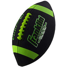 Load image into Gallery viewer, Franklin Sports Junior Size Football - Grip-Rite Youth Footballs - Extra Grip Synthetic Leather Perfect for Kids - Black and Optic
