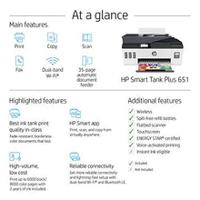 Load image into Gallery viewer, HP Smart Tank Plus 651 Wireless All-in-One Ink Tank Printer, up to 2 Years of Ink in Bottles, Auto Document Feeder, Mobile Print, Scan, Copy, Works with Alexa (7XV38A)