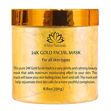 Load image into Gallery viewer, 24K Gold Facial Mask — Rejuvenating Anti-Aging Face Mask — Face Mask For Flawless Skin — Reduces Fine Lines & Wrinkles — Clears Acne, Minimizes Pores — Moisturizes & Firms Up Your Skin By White Naturals