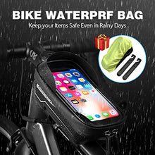 Load image into Gallery viewer, LEMEGO Bike Phone Front Frame Bag Waterproof Bicycle Bag Top Tube Bike Bags Phone Mount Pack Phone Case for 6.5’’ iPhone 11 XS Max XR,Cycling Phone Mount Bag, Bike Accessories