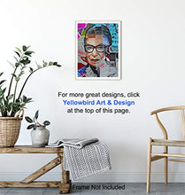 Load image into Gallery viewer, Ruth Bader Ginsburg Mural - RBG Graffiti Street Art - Unique Gift for Lawyer, Attorney, Judge, Liberal, Democrat, Feminist, Women - Cool Home Decor Wall Art Picture Print. 8x10 Unframed