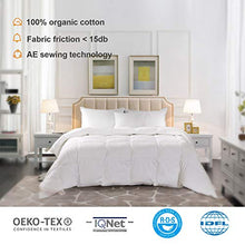 Load image into Gallery viewer, Maple Down Duvet Insert King Size, Down Alternative Comforter Quilted with Corner Tabs for All Season, Soft & Breathable Cotton Surface Machine Washable White