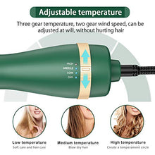 Load image into Gallery viewer, Bongtai Hot Air Brush,Hair Dryer Brush Hair Dryer & Volumizer 3 in 1 Brush Blow Dryer Styler for Rotating Straightening, Curling, Salon Negative Ion Ceramic Blow Dryer Brush(Avocado green)