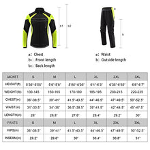 Load image into Gallery viewer, BALEAF Men's Winter Cycling Jackets Cold Weather Bike Pants Thermal Windproof Motorcycle Clothing Set Mountain Biking Yellow M