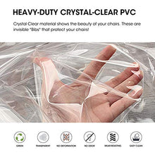 Load image into Gallery viewer, Zipcase 2 Pack Stain, Water and Kitty Scratch Resistant Dinning Chair Covers/Slipcovers Chair Protector Waterproof PVC 18x17 inches with Adjustable Belt Strap, Set of 2