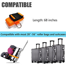Load image into Gallery viewer, Car Seat Travel Belt to Suitcase,Car Seat Travel Strap to Convert Kid Car Seat and Carry-on Luggage to Airport Car Seat Stroller Carrier,Safe Travel Solution for Transport Car Seat (Orange)