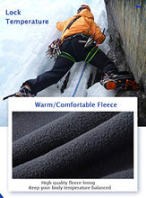 Load image into Gallery viewer, Gash Hao Mens Snow Ski Waterproof Softshell Snowboard Pants Outdoor Hiking Fleece Lined Zipper Bottom Leg(180Grey 38x36)