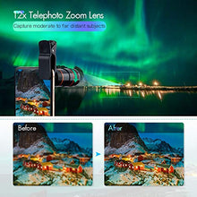 Load image into Gallery viewer, Cell Phone Camera Lens Kit,6 in 1 Universal +0.62x Wide Angle &25x Macro +235°Fisheye +Phone Holder -Shutter Remote+Tripod for iPhone X/8/7/6/6s plus Samsung Android & phone