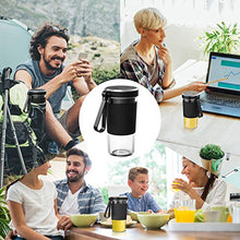 Load image into Gallery viewer, Portable Blender, 300ml BZseed Personal Size Blender Shakes and Smoothies, USB Rechargeable Mini Black Juicer Cup Handheld Fruit Mixer-IP68 Waterproof, BPA Free