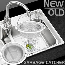 Load image into Gallery viewer, 2 Pack Kitchen Sink Strainer,4.5 inches Large Wide Rim,Germany 304 Stainless Steel Sink Drain Strainer with Handle Sink Stopper,Basket Strainer