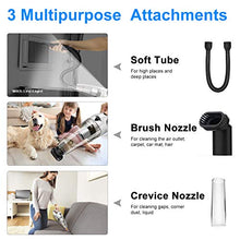Load image into Gallery viewer, Handheld Vacuum Cleaner, Car Vacuum Cleaner, Rechargeable High Power Cordless with Quick Charge, LED Light, Hand Vac for Home and Car Cleaning, Wet & Dry