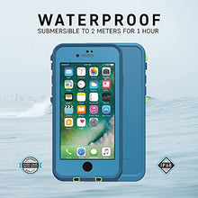 Load image into Gallery viewer, Lifeproof FRĒ SERIES Waterproof Case for iPhone SE (2nd gen - 2020) and iPhone 8/7 (NOT PLUS) - Retail Packaging - WIPEOUT (BLUE TINT/FUSION CORAL/MANDALAY BAY)