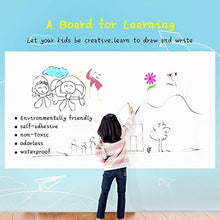 Load image into Gallery viewer, Dry Erase Whiteboard Sticker Wall Decal, Self-adhesive White Board Peel Stick Paper for School,Office,Home,Kids Drawing with 1 Water Pen (78.7" x 17.7")