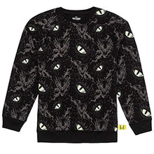 Load image into Gallery viewer, Disney Villains x Heidi Klum Maleficent Eyes Pullover Fleece, Black, S