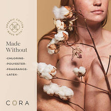 Load image into Gallery viewer, New Cora Ultra Thin Organic Cotton Bladder Leakage Extra Long Panty Liners for Light Incontinence, Super Absorbency, with Dry Wicking Technology (New Organic 72)