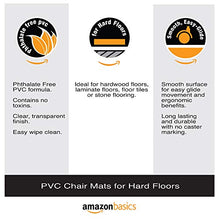 Load image into Gallery viewer, AmazonBasics Vinyl Chair Mat Protector for Hard Floors 47" x 59"
