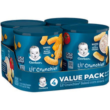 Load image into Gallery viewer, Gerber Lil' Crunchies, Cheddar and Veggie Dip, 1.48 Ounce, 4 Count