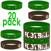 Load image into Gallery viewer, 20 pcs Wristband Party Favors (Football, Kids)